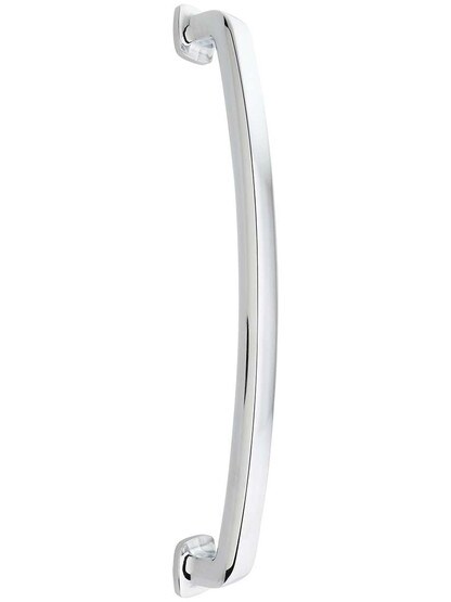 Belcastel Flat-Bottom Appliance Pull - 12 inch Center-to-Center in Polished Chrome.